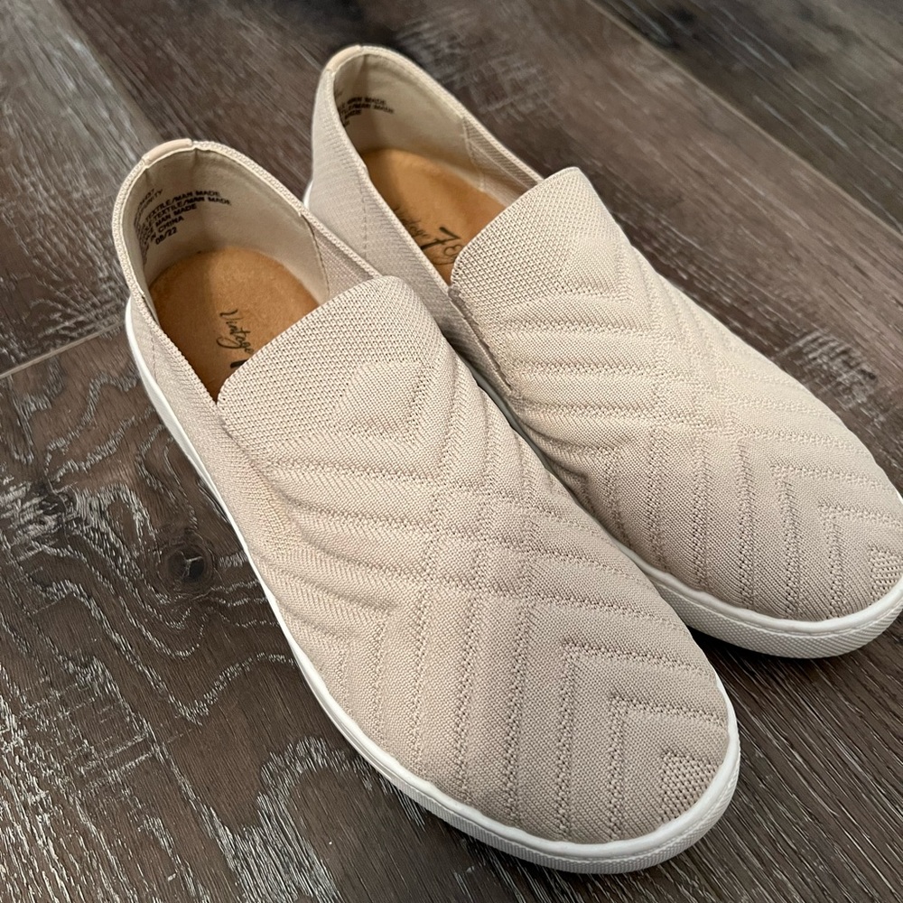 Quilted Flats with White Sole